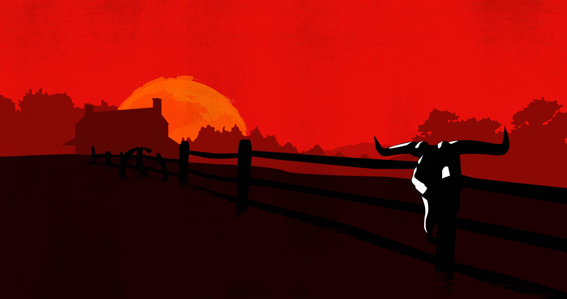 Red Dead Redemption 2 4K Barn House Wallpaper