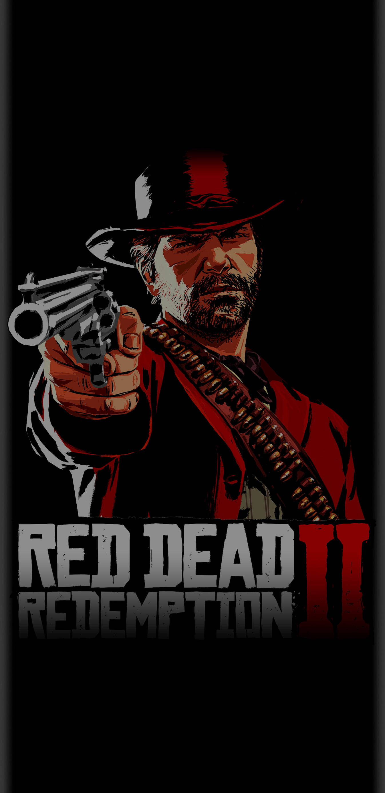 Red Dead Redemption 2 Black And Red Gaming Wallpaper