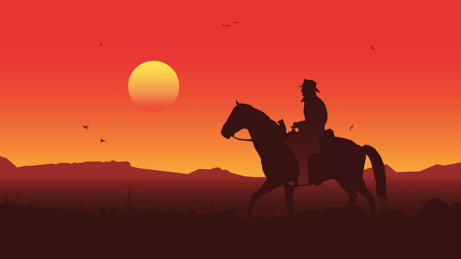Red Dead Redemption 2-stationær Pc 5120 X 2880 Wallpaper
