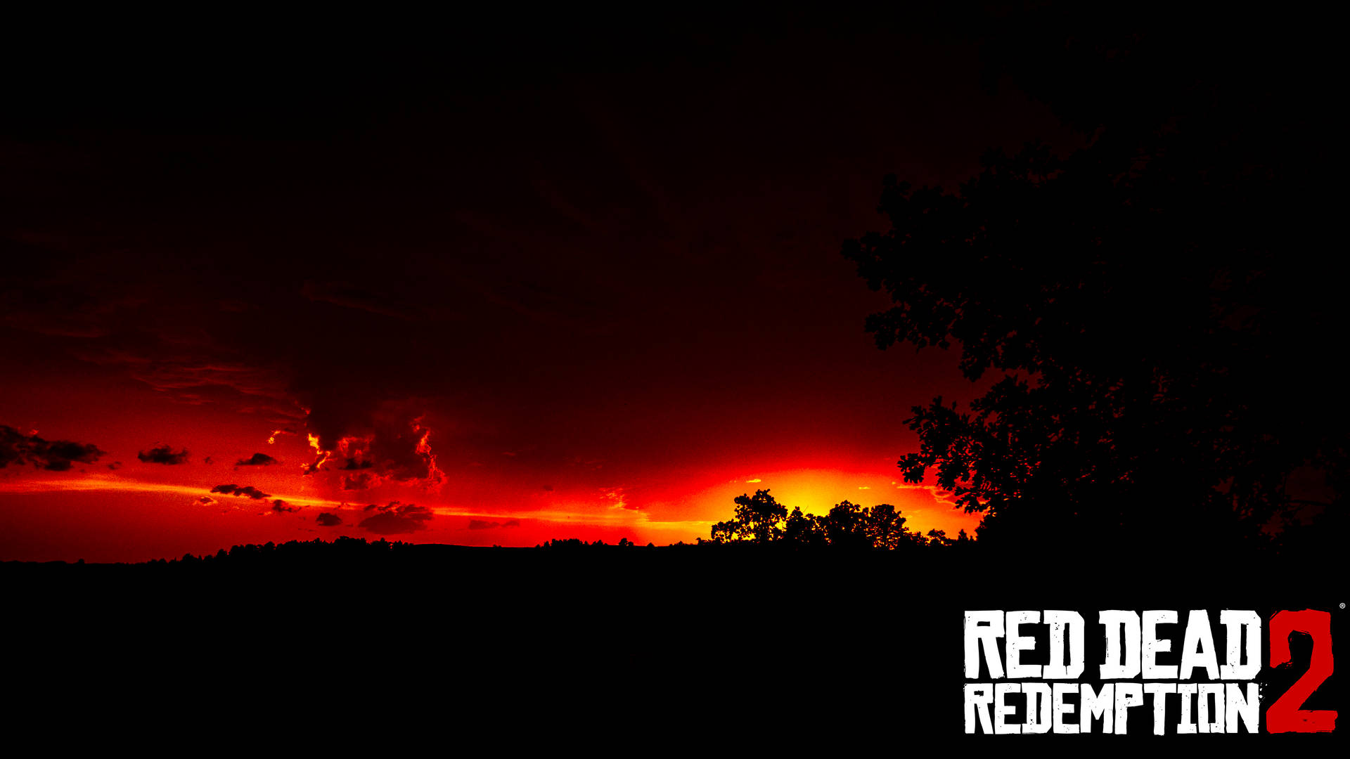 Reddead Redemption 2 Sonnenuntergang Himmel Wallpaper