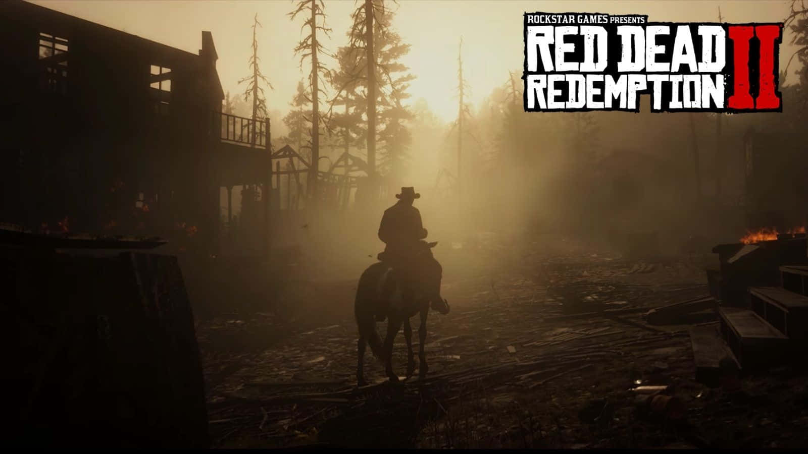 Utforskavilda Västern I Det Episka Tv-spelet Red Dead Redemption 2 Som Bakgrundsbild På Din Dator Eller Mobiltelefon. Wallpaper