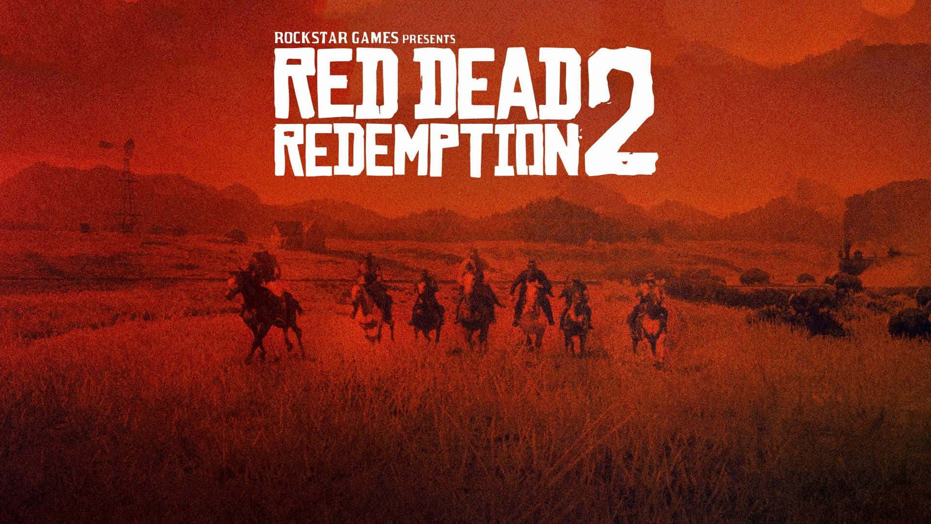 Red Dead Redemption 2 Fuld HD Plakat Tapet Wallpaper