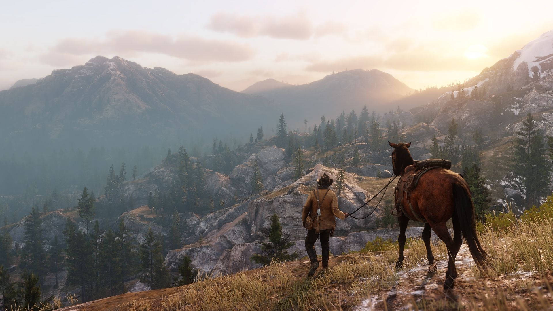 Red Dead Redemption 2, Horse, Landscape, Mountain