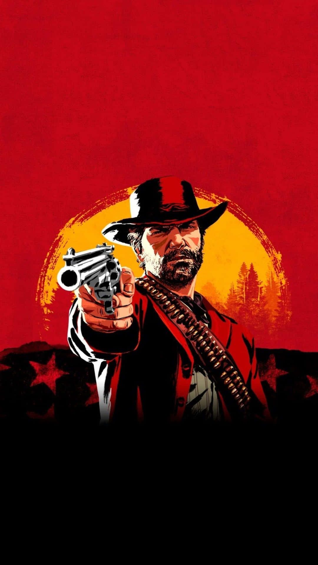Tag på et vildt vestligt eventyr med Red Dead Redemption 4k Wallpaper. Wallpaper