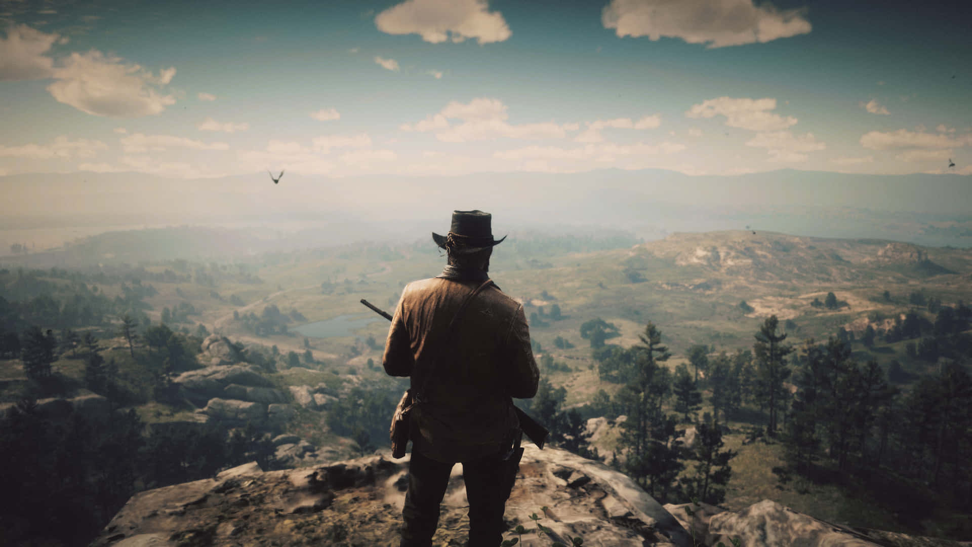 "Explore The Wild Frontier with Red Dead Redemption 4K" Wallpaper