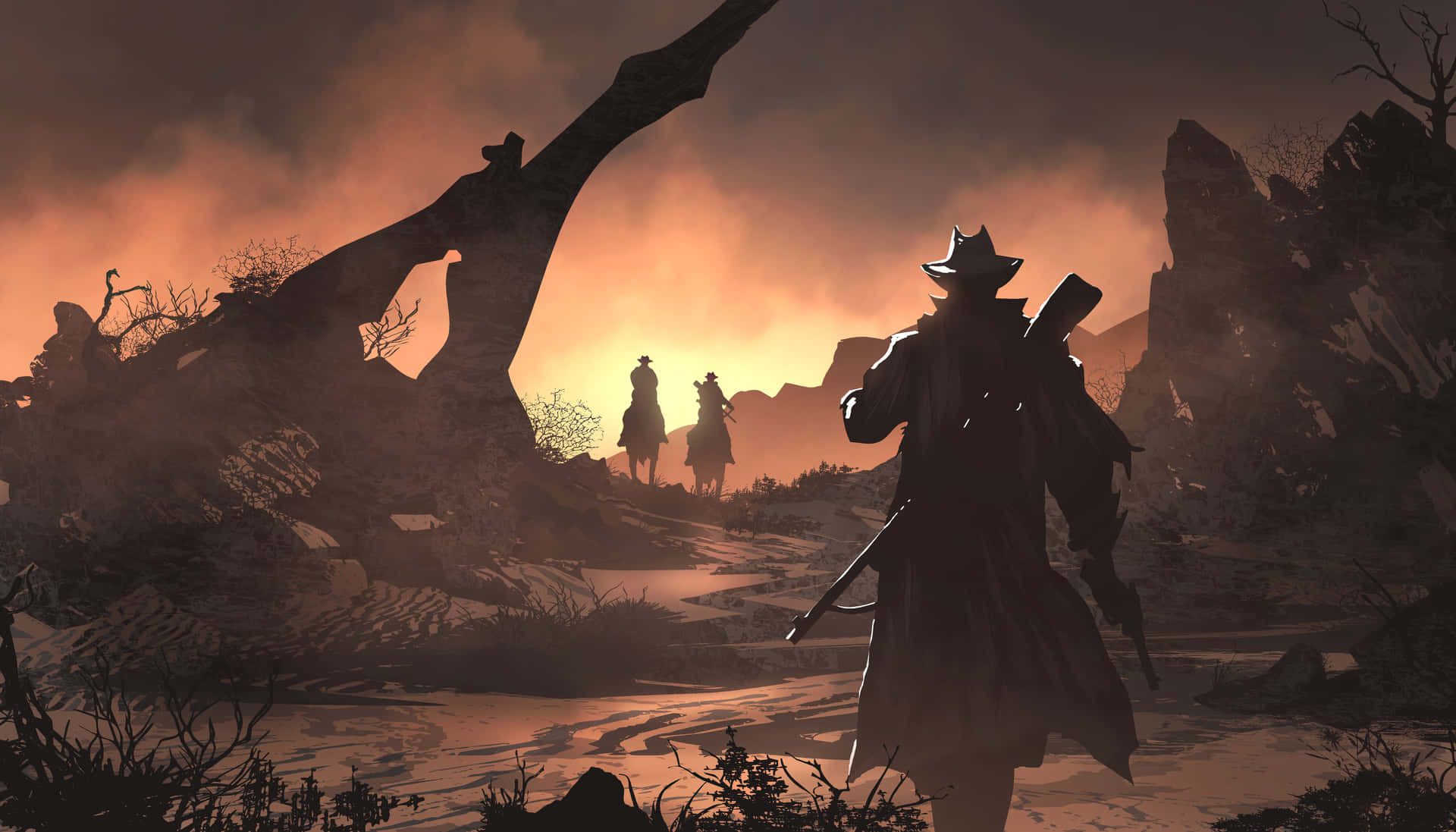 Detaljer om Wild West i 4K - Red Dead Redemption 2 - Wallpaper