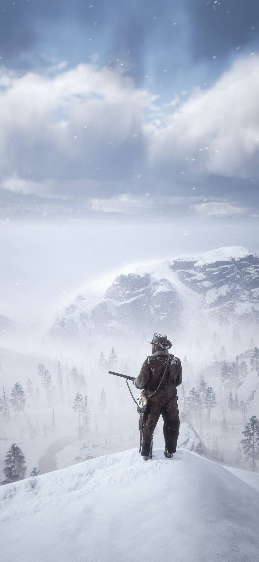 Red Dead Redemption Ii Phone Snowy Mountain