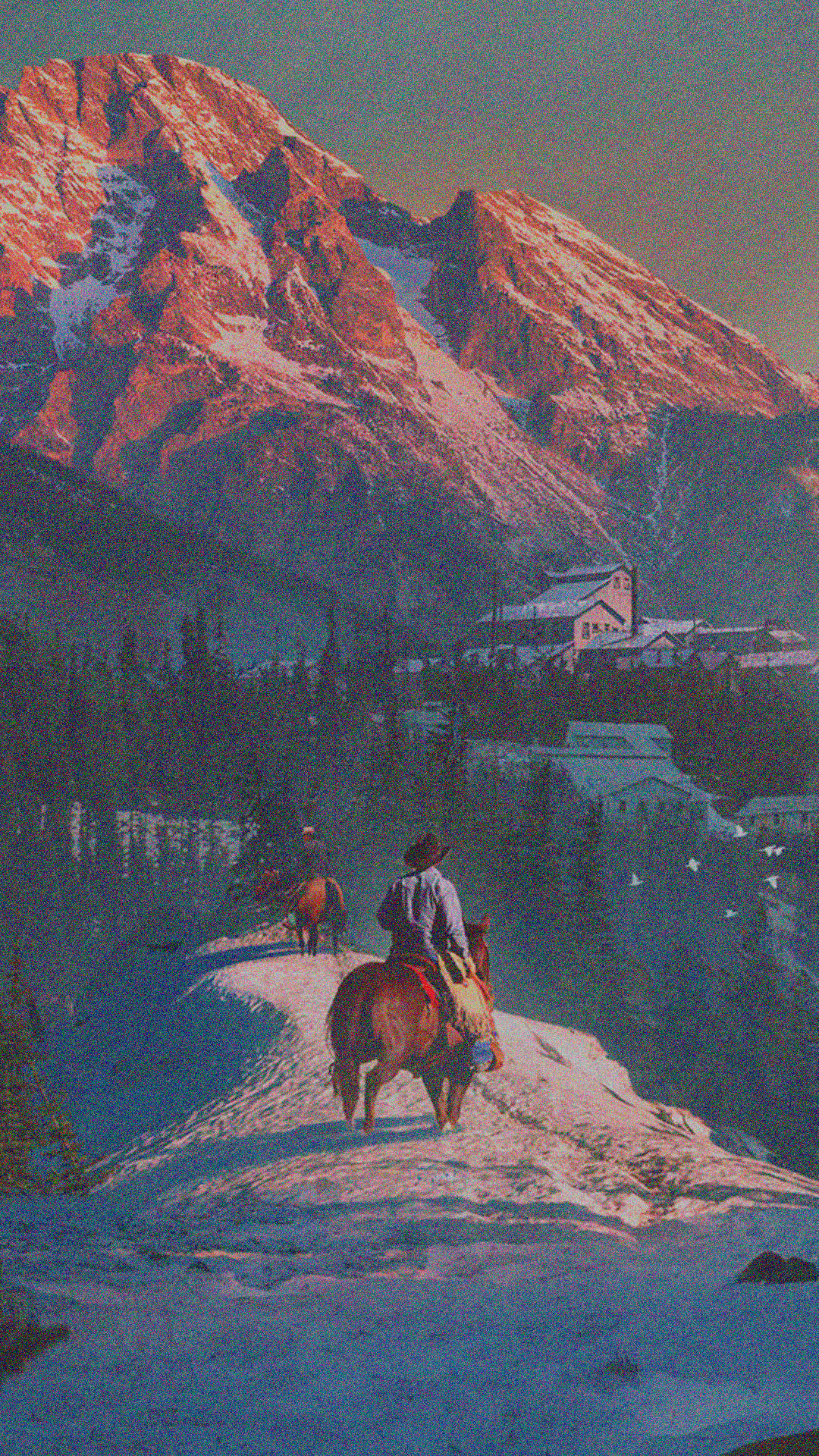 Reddead Redemption Schneebedeckte Berge Wallpaper