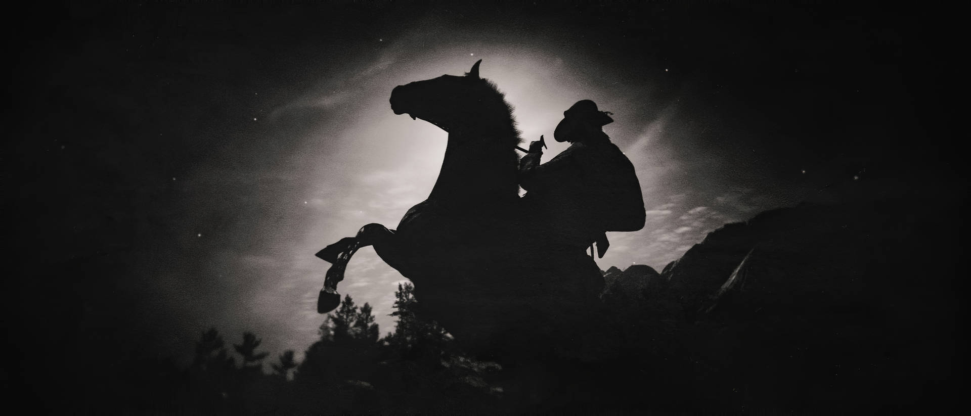 Gunslinger Cowboy exploring the Wild West in Red Dead Redemption 2 Wallpaper