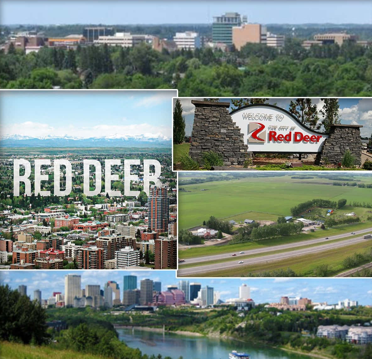 Red Deer Collage Canada Wallpaper