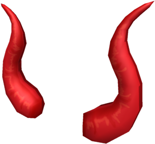 Red Demon Horns3 D Render PNG