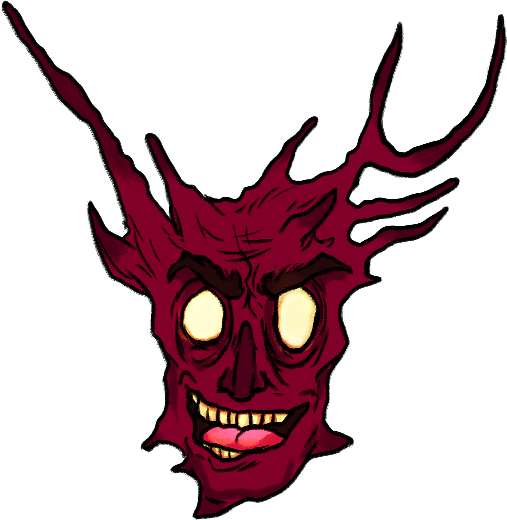 Red Demon Illustration PNG
