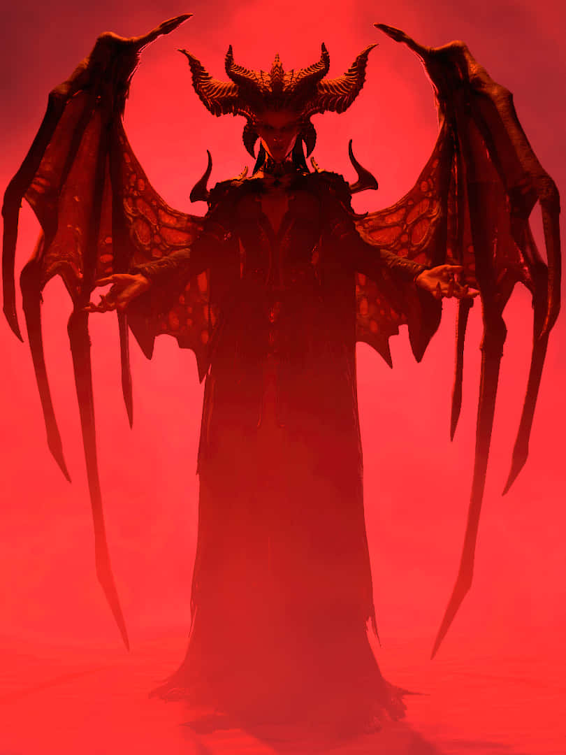 Red Demon Lilith Fantasy Art Wallpaper