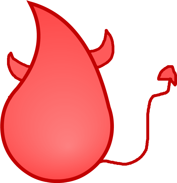 Red Devil Drop Icon PNG