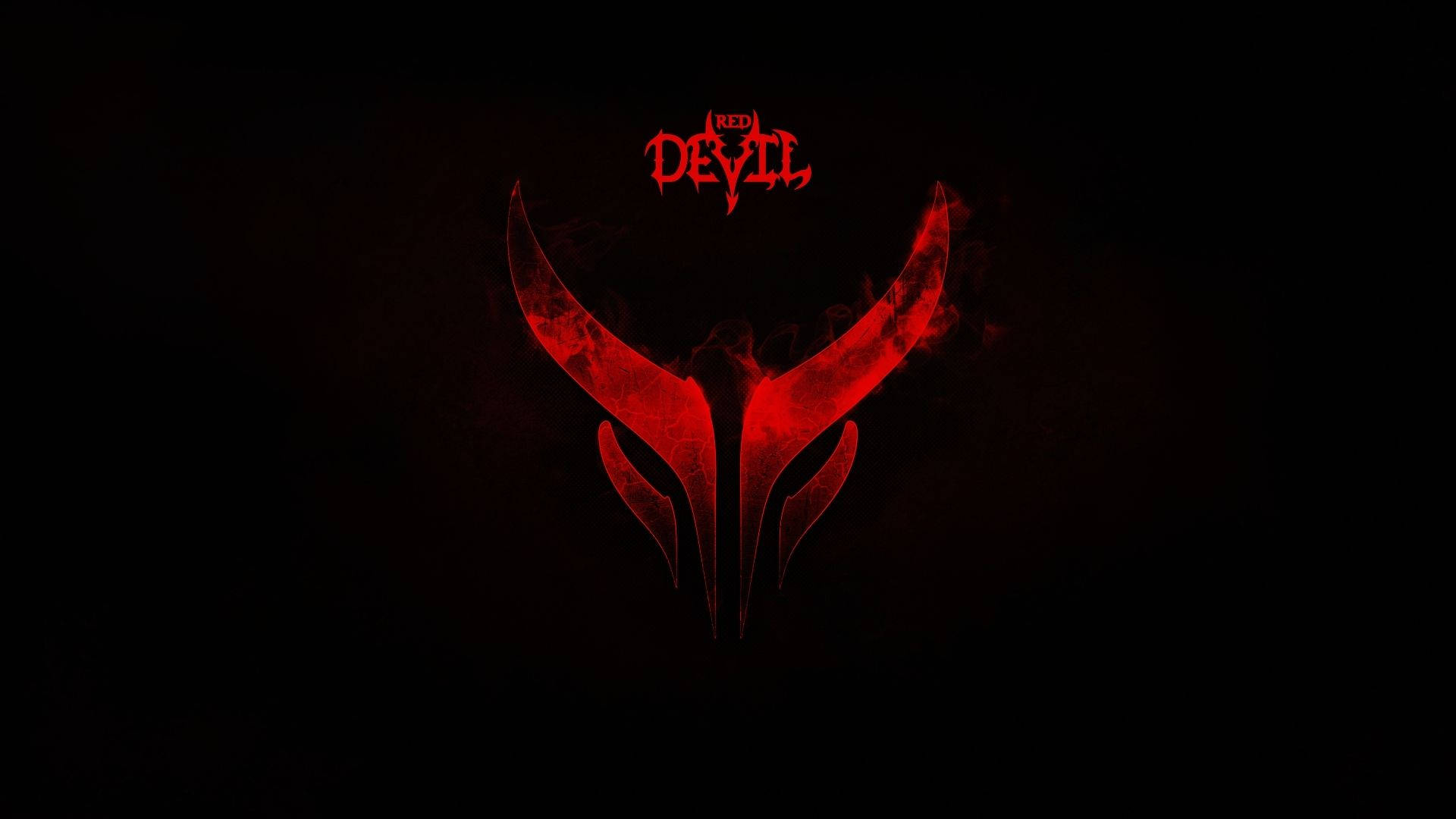Red Devil Silhouette Wallpaper