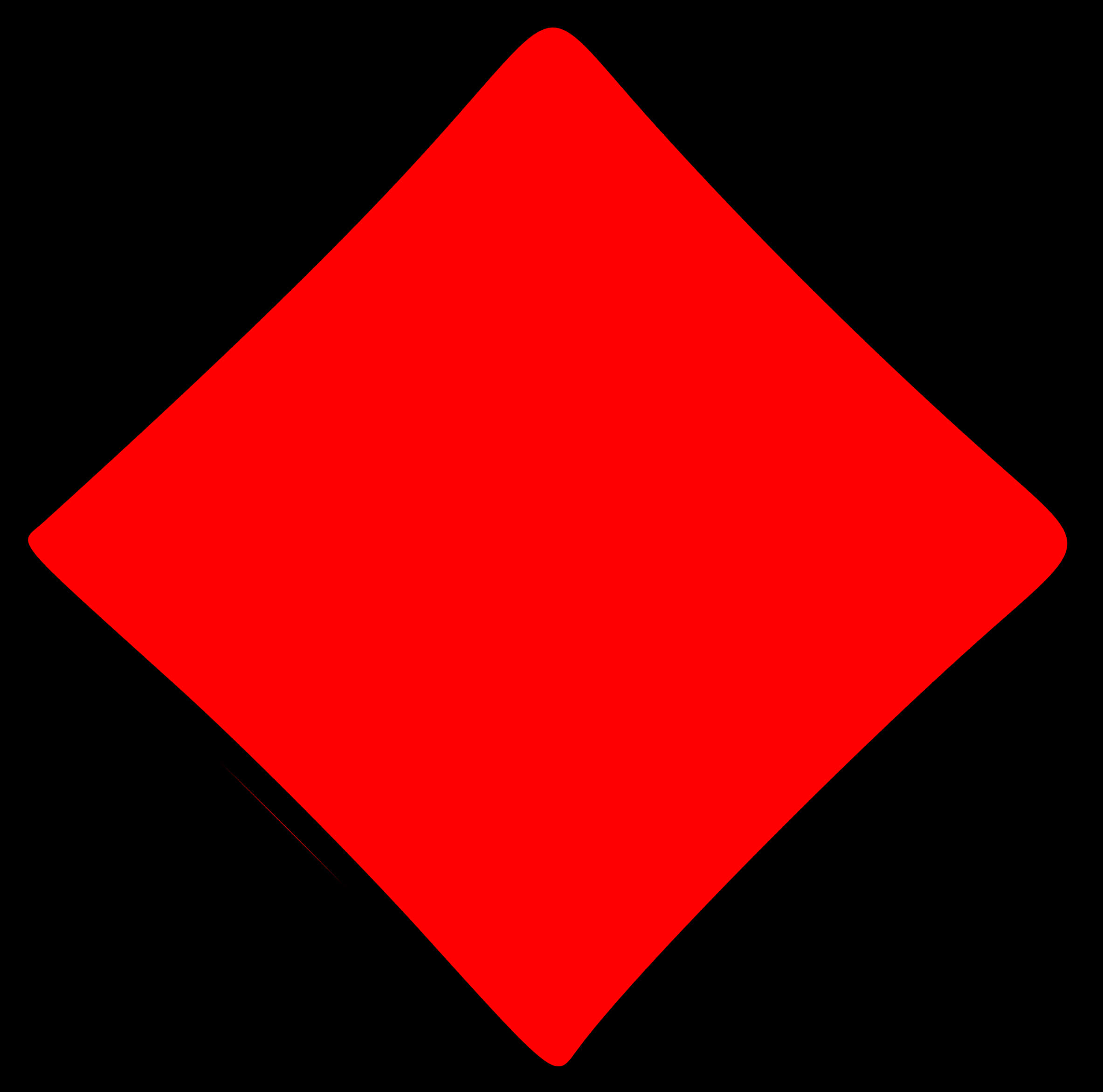 Red Diamond Shape Black Background PNG