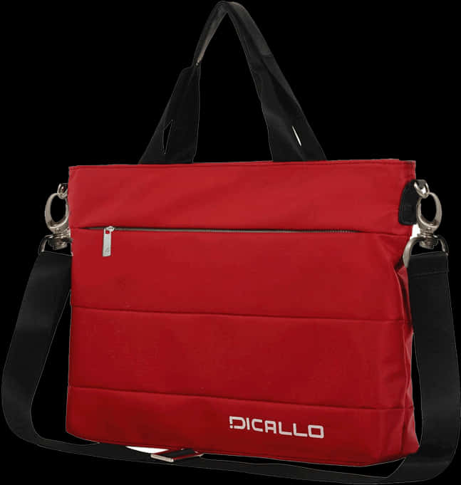Red Dicallo Ladies Shoulder Bag PNG