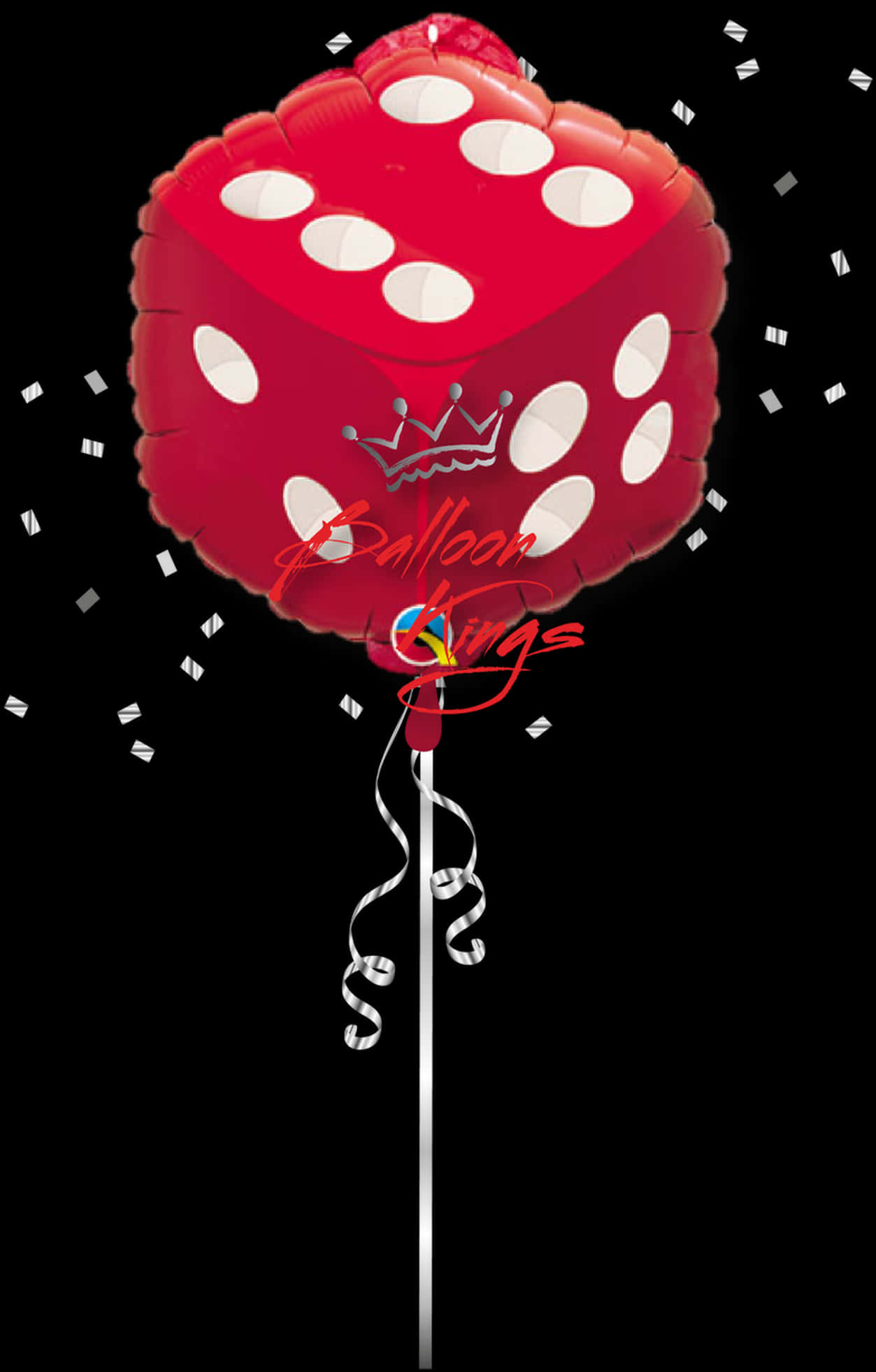 Red Dice Balloon Floating PNG
