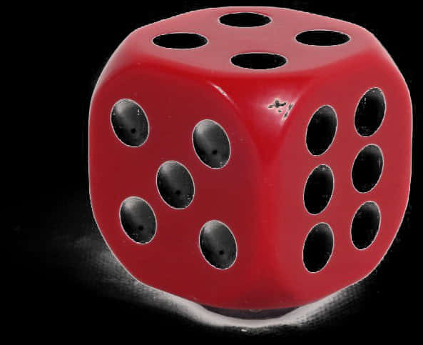 Red Dice Black Background PNG