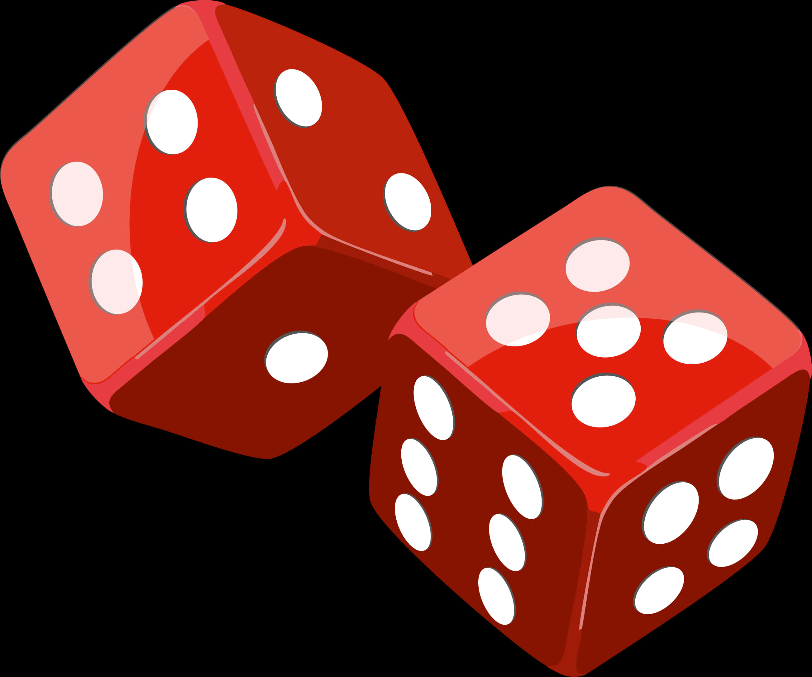 Red Dice Illustration PNG