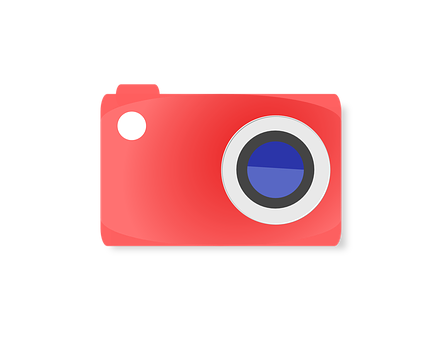 Red Digital Camera Icon PNG