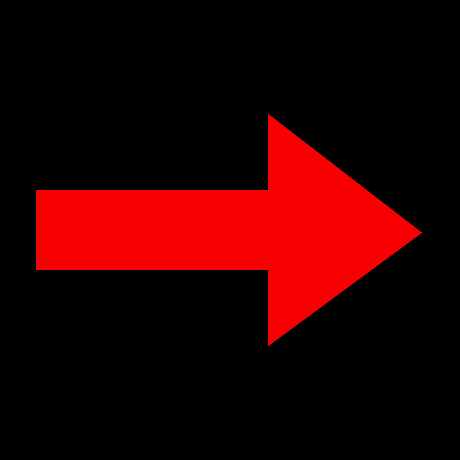 Red Directional Arrow PNG