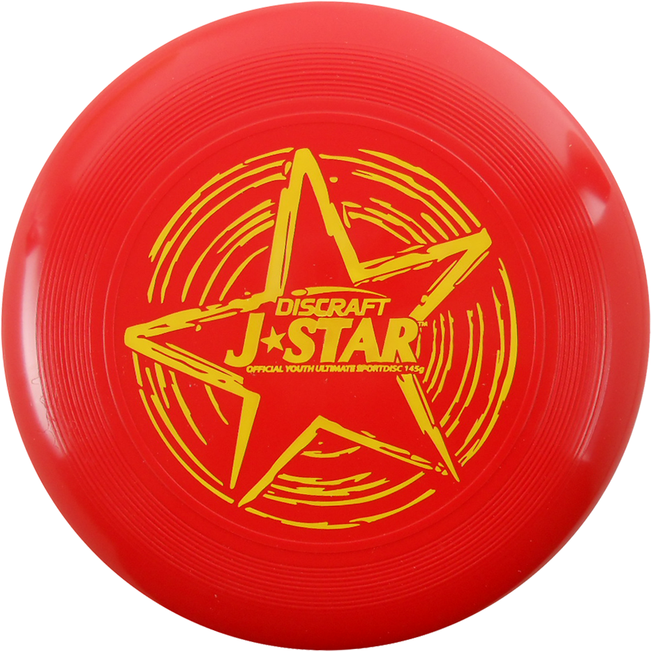 Red Discraft J Star Ultimate Frisbee PNG