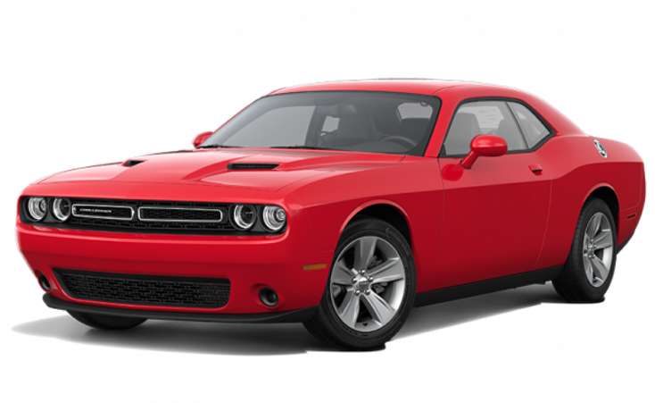 Red Dodge Challenger Side View PNG