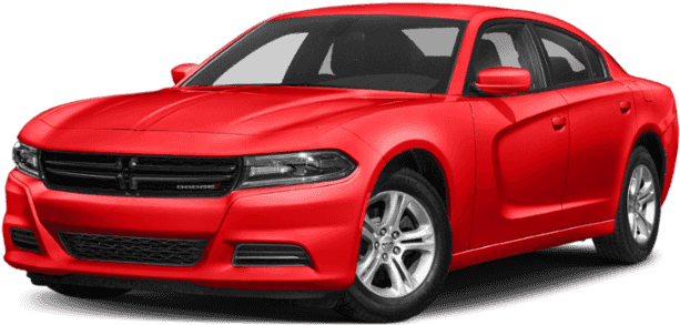 Red Dodge Charger Side View PNG