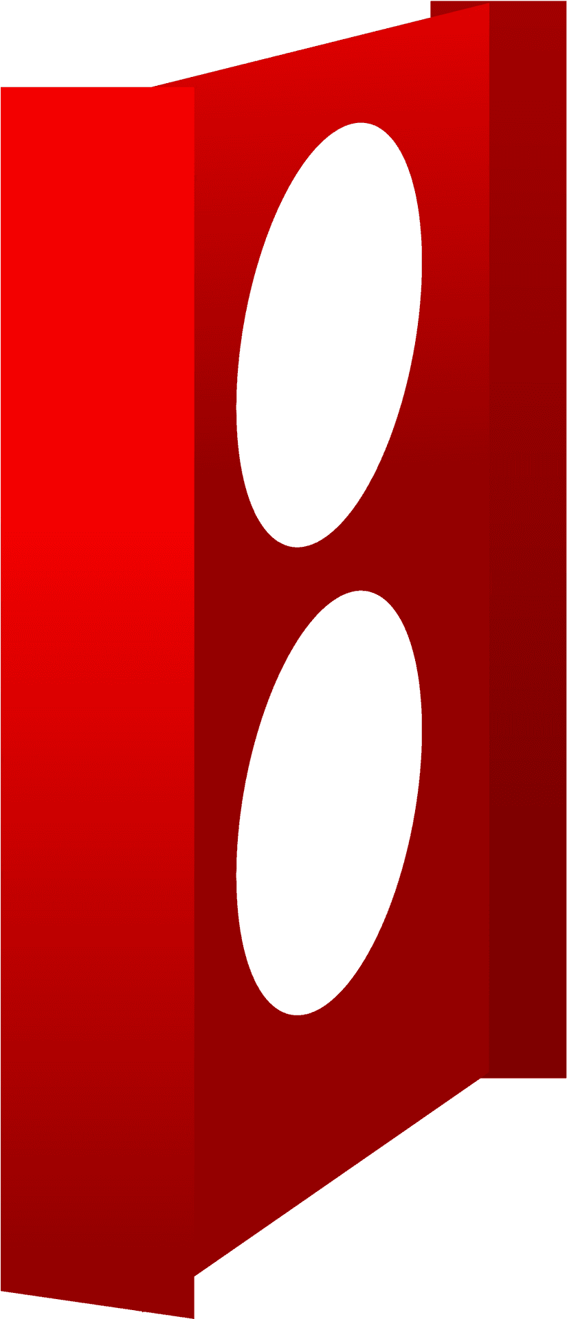 Red Domino Tile Double Six PNG