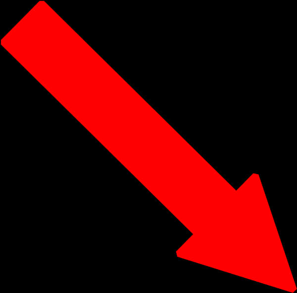 Red Downward Arrow PNG