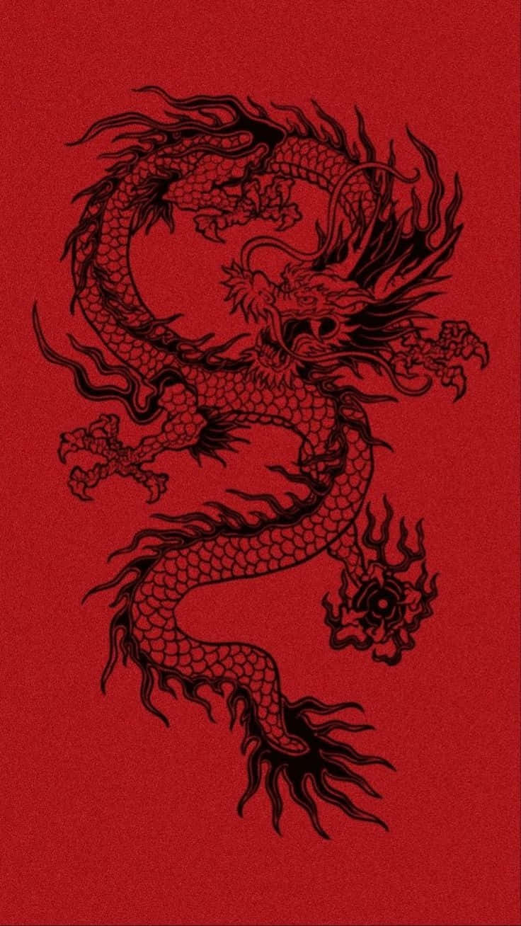 Red Dragon Artwork Wallpaper