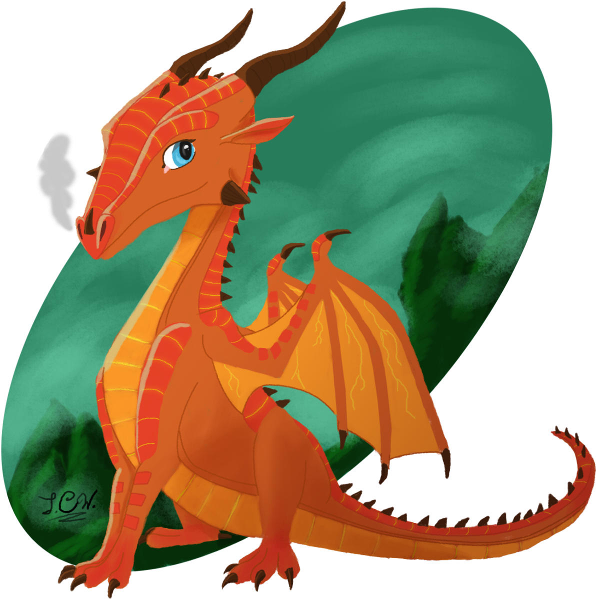 Red Dragon Illustration Wings Of Fire PNG