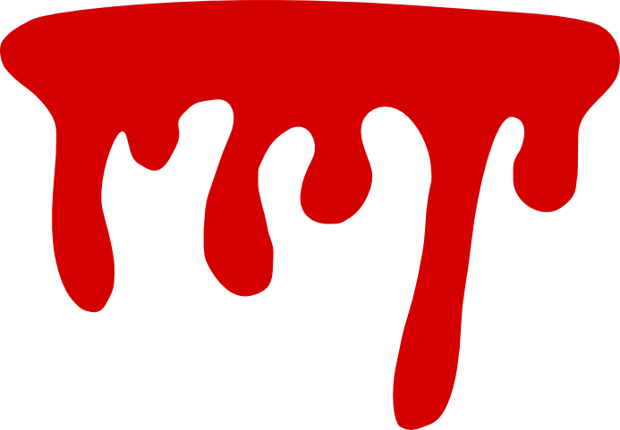 Red Dripping Paint Graphic PNG