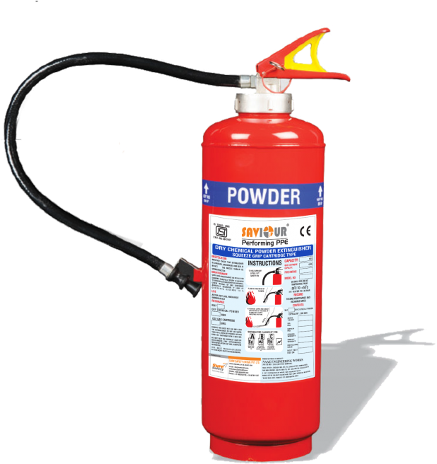 Red Dry Chemical Powder Extinguisher PNG