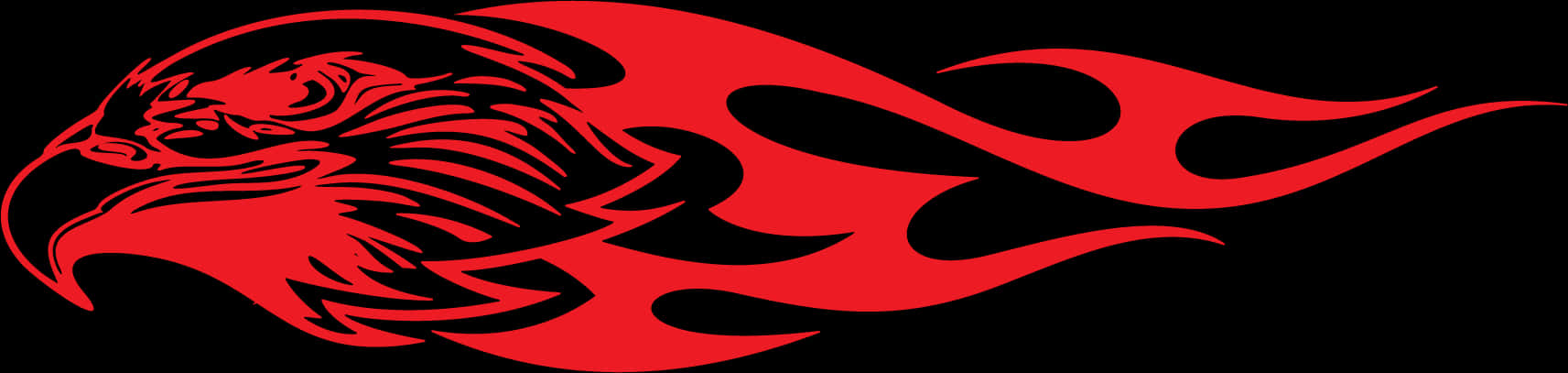 Red Eagle Flame Graphic PNG