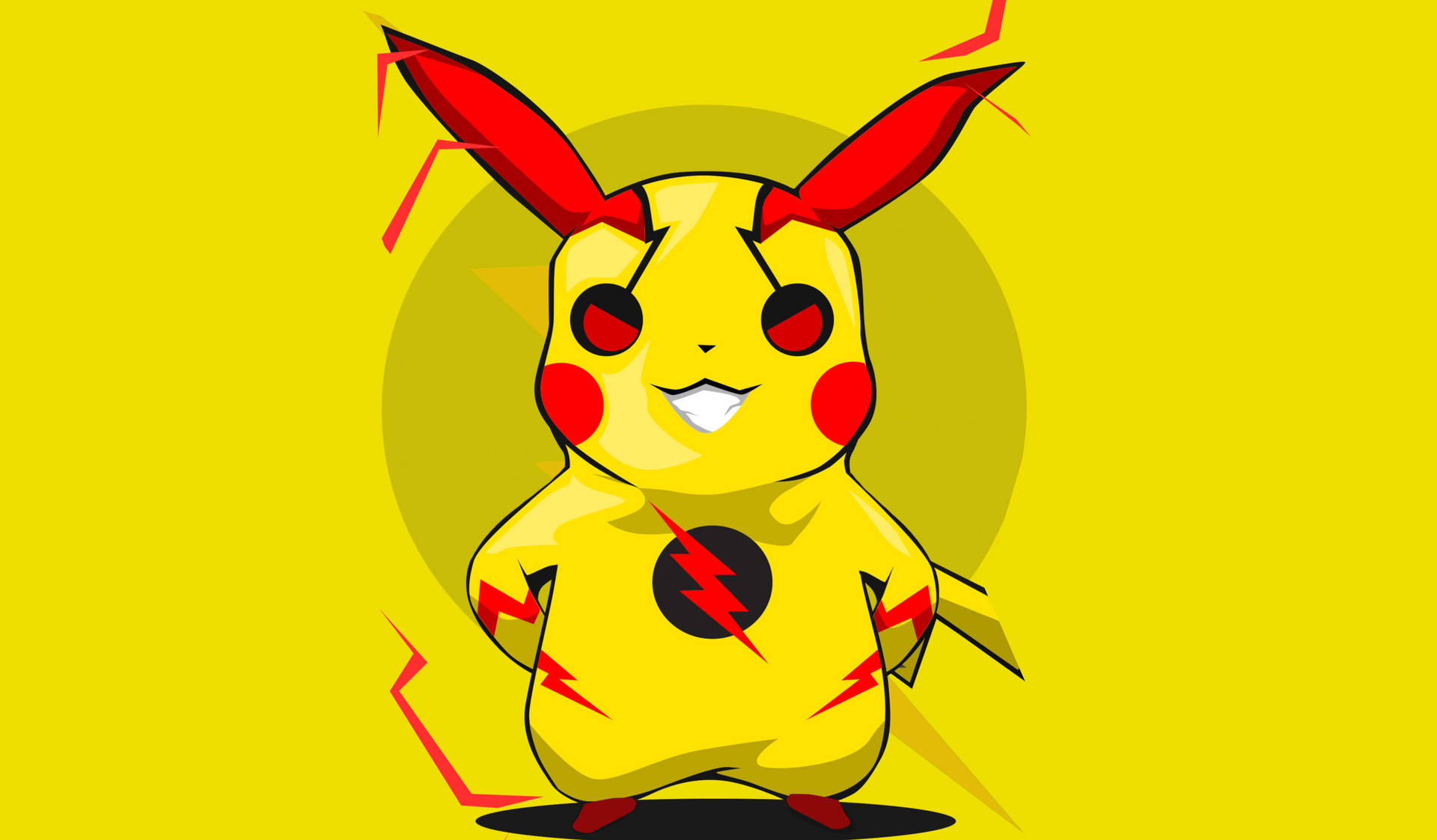 Red Ear Pikachu 4k Wallpaper
