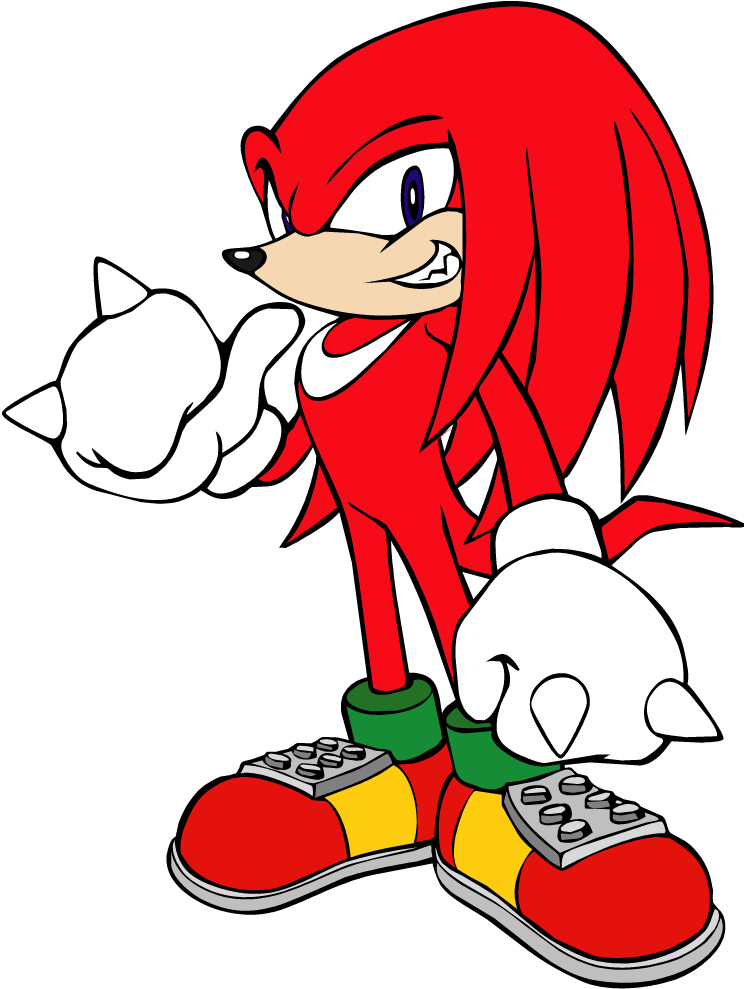 Download Red Echidna Knuckles Standing 