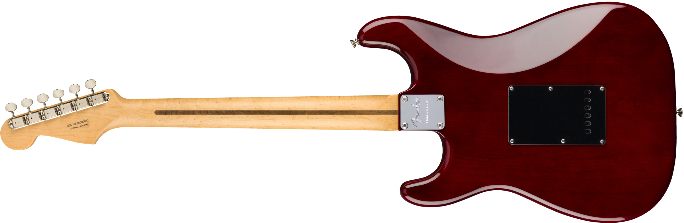 Red Electric Guitar Back PNG