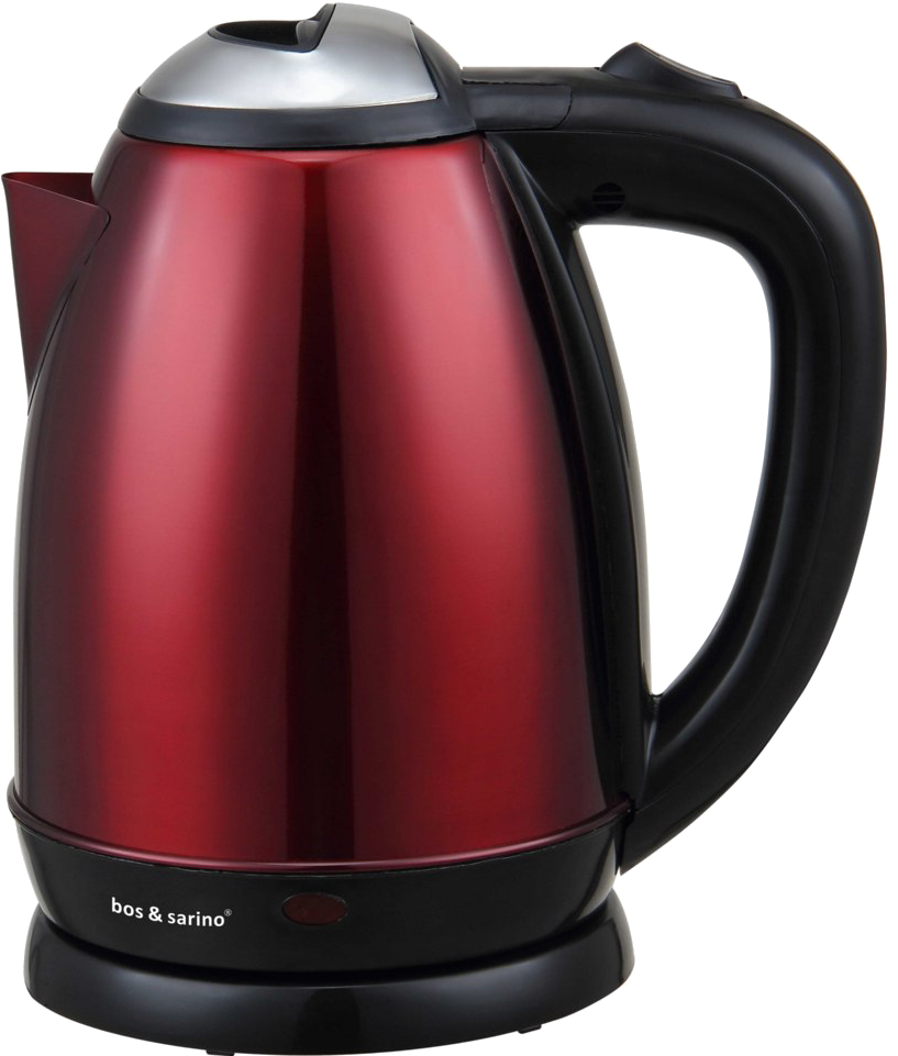 Red Electric Kettle Modern Design PNG