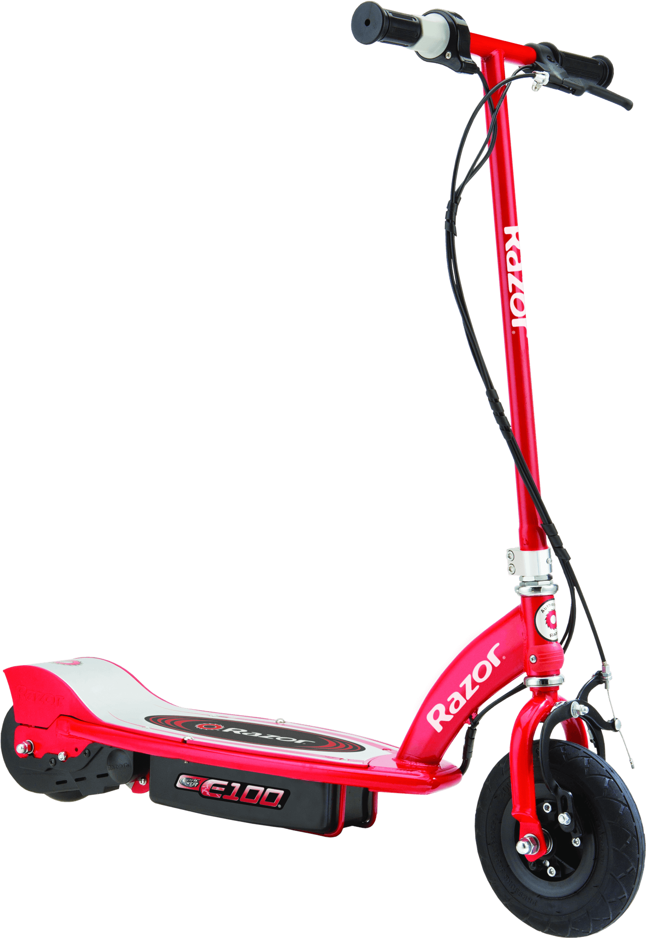 Red Electric Scooter Razor E100 PNG