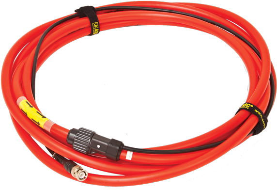 Red Electrical Cablewith Connectors PNG