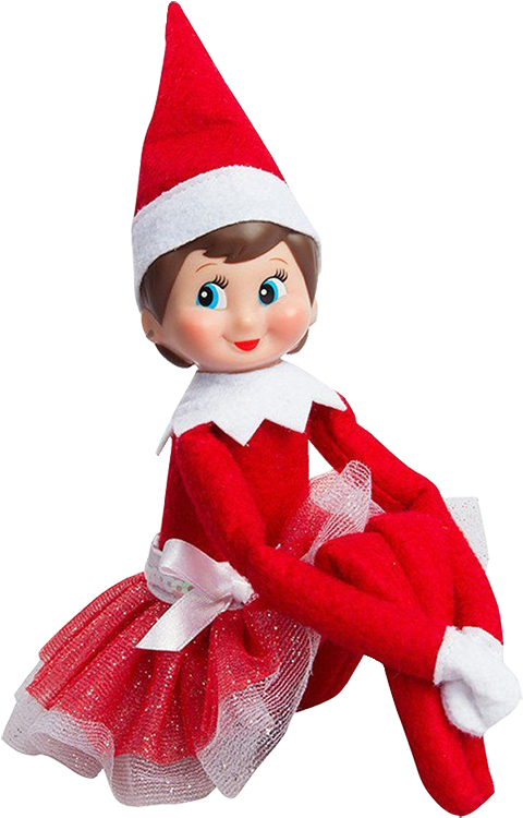 Red Elf On The Shelf Doll PNG