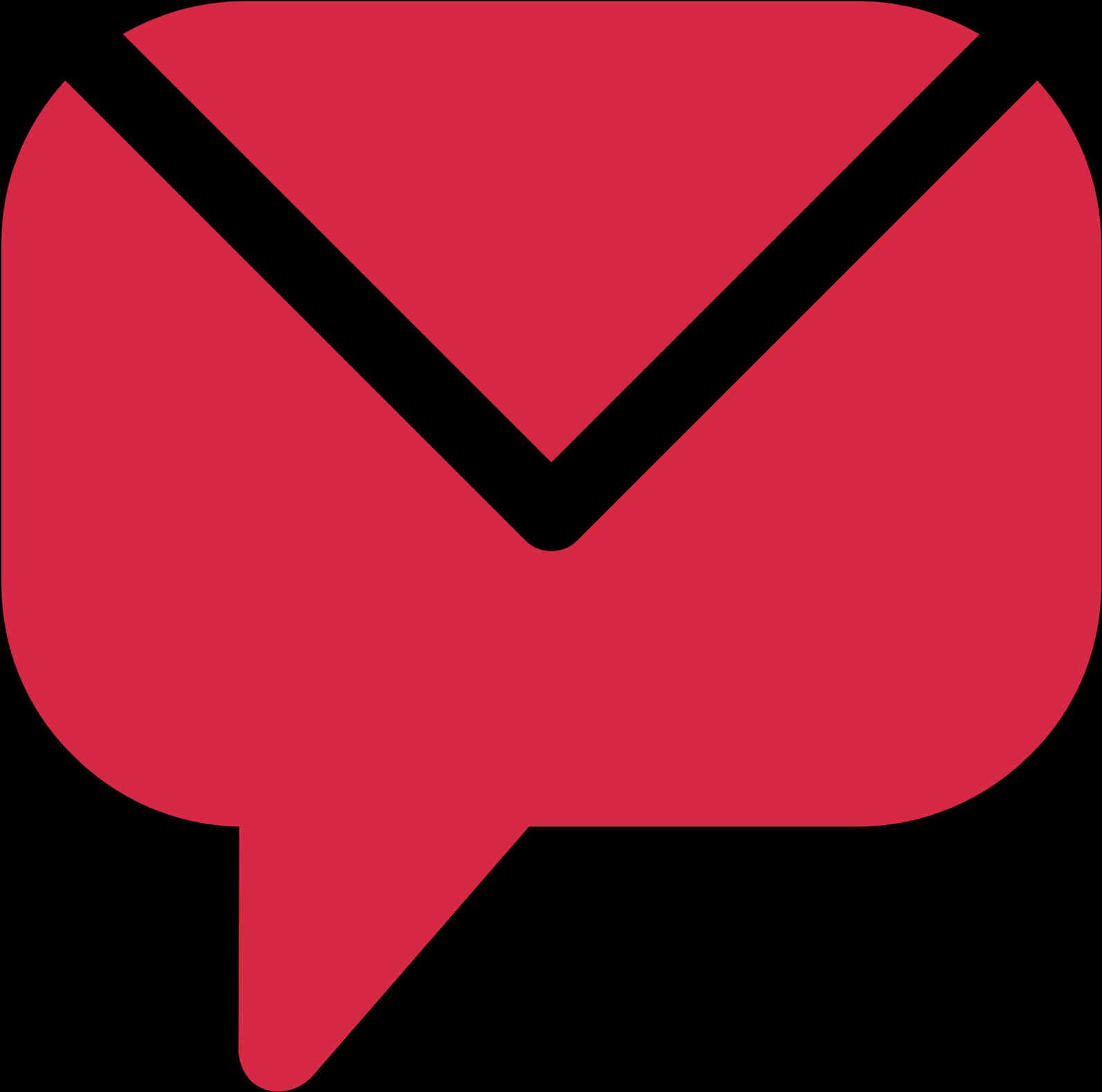 Red Email Icon PNG