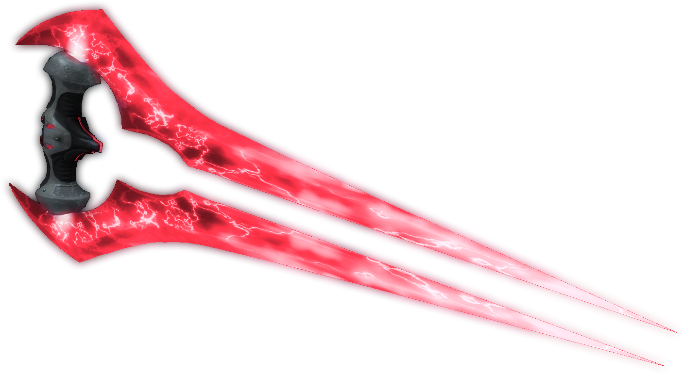 Red Energy Bladed Weapon PNG