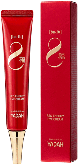 Red Energy Eye Cream Yadah Packaging PNG