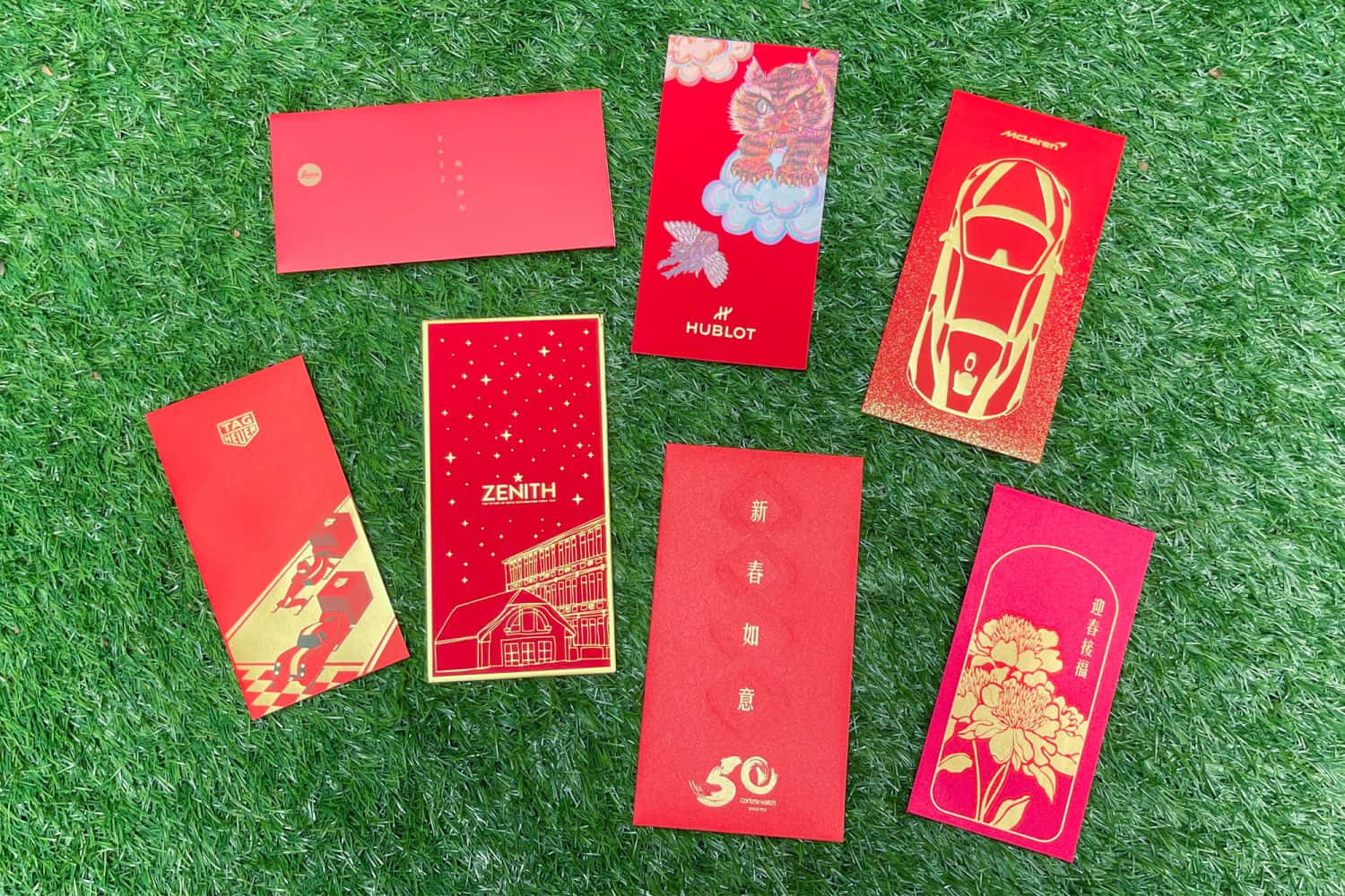 Auspicious Red Envelope on a Festive Background Wallpaper