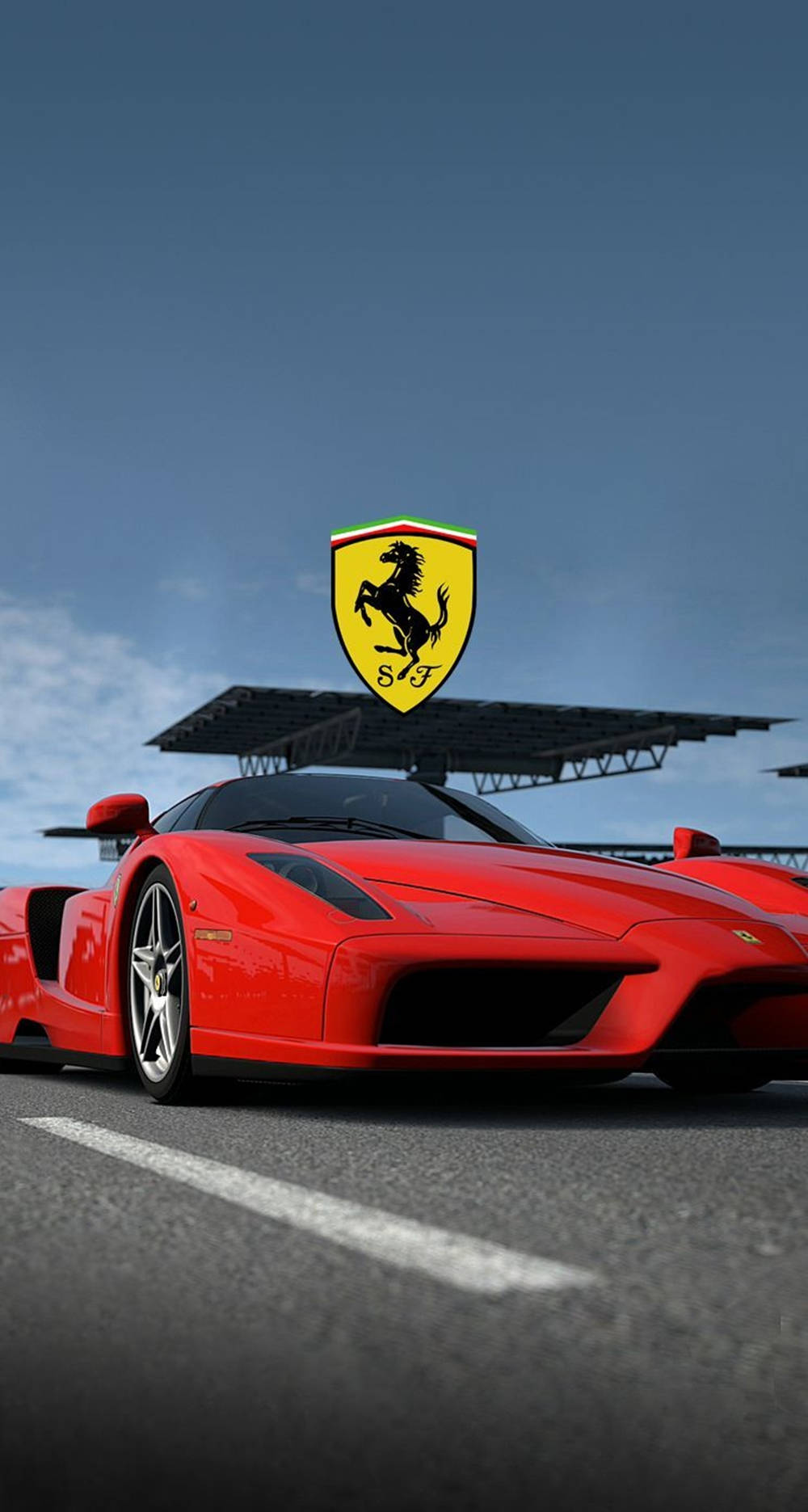 Red Enzo Ferrari Iphone Background