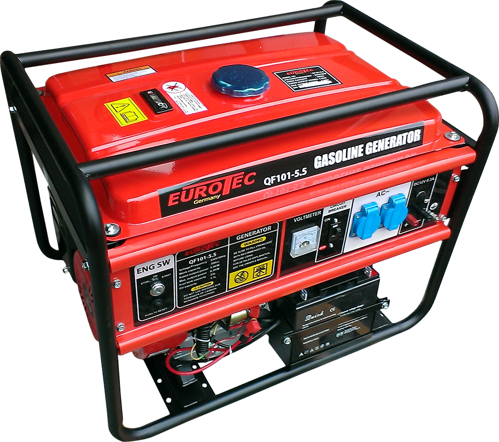 Red Eurotec Gasoline Generator Q F1015.5 PNG