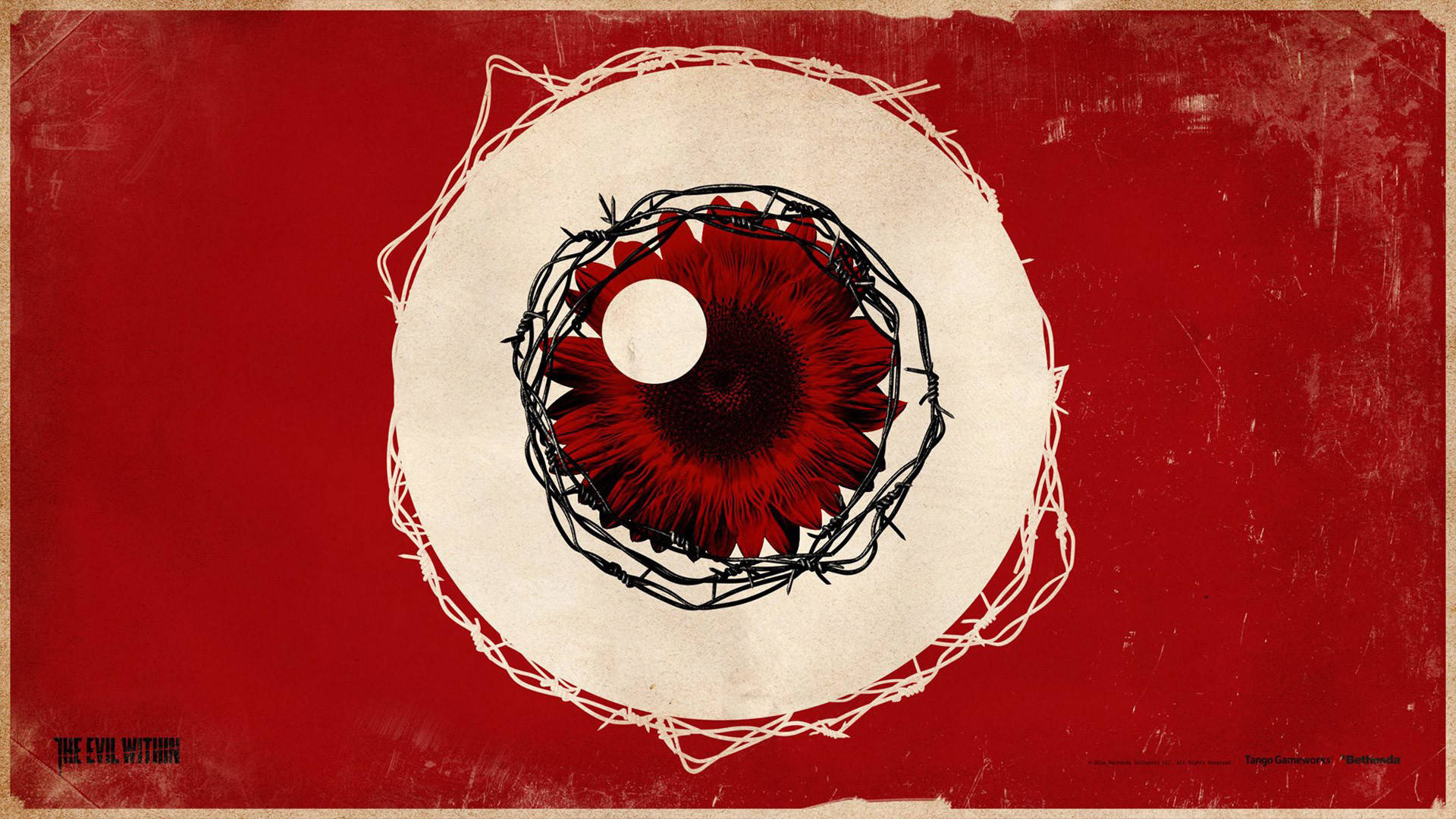 Red Evil Eye Art Wallpaper